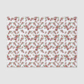 Papier Mousseline Oiseau Cardinal À Santa Hat Avec (Recto)