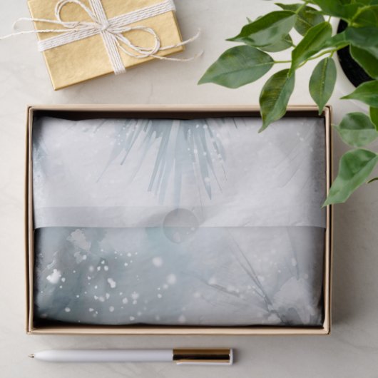 Papier Mousseline Oiseau cardinal d'hiver des bois (Cadeau)