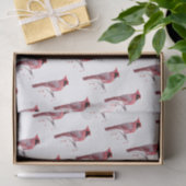 Papier Mousseline Oiseau cardinal rouge (Cadeau)