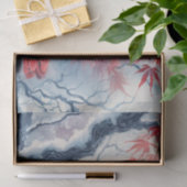 Papier Mousseline Oiseau cardinal rouge d'hiver (Cadeau)