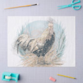 Papier Mousseline Oiseau coq (Artisanat)
