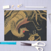 Papier Mousseline Oiseau de coq d'or Classique japonais Antique (Artisanat)