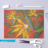 Papier Mousseline Oiseau De Découpage Floral De Texture Paradisiaque (Artisanat)