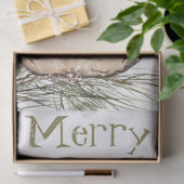 Papier Mousseline Oiseau de poulet Noël d'hiver (Cadeau)