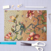 Papier Mousseline Oiseau de style en verre souillé sur un arbre (Artisanat)