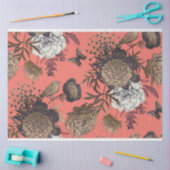 Papier Mousseline Oiseau en fleur de corail (Artisanat)