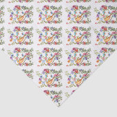 PAPIER MOUSSELINE OISEAU JAUNE EMPREINTE DE PATTE (Détail)