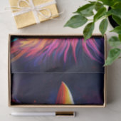 Papier Mousseline Oiseau tropical coloré (Cadeau)