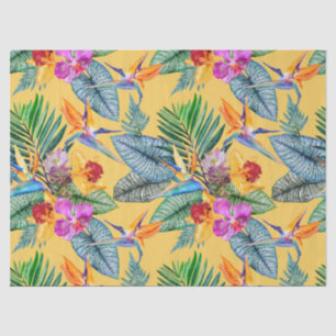 Papier Mousseline Oiseau Tropical Du Paradis Et Jardin D'Été Des Orc