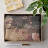 Papier Mousseline Oiseau vert et floral dynamique, arbre éthérée (Cadeau)