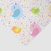 Papier Mousseline Oiseaux abstraits de chant (Détail)