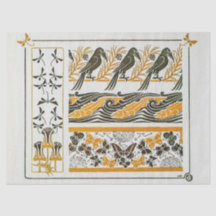 Oiseaux Art Nouveau vintage de Maurice Verneuil