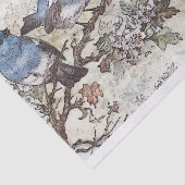 Papier Mousseline Oiseaux bleus (Détail)