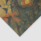 Papier Mousseline Oiseaux dans la page de découpage du cerveau (Détail)