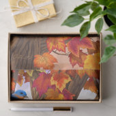 Papier Mousseline Oiseaux dans l'érable d'automne (Cadeau)