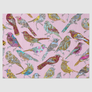 Papier Mousseline Oiseaux dansants