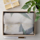 Papier Mousseline Oiseaux de brousse, fleurs et écritures Découpage (Cadeau)