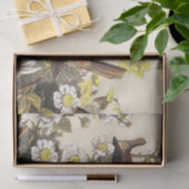 Papier Mousseline Oiseaux de printemps Robin Oiseaux rouges (Cadeau)