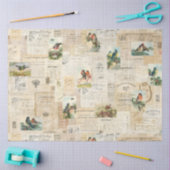 Papier Mousseline Oiseaux en détresse et document Ephemera papier de (Artisanat)