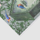 Papier Mousseline Oiseaux et fleurs (Détail)