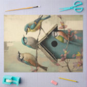 Papier Mousseline Oiseaux et fleurs Ephemera Design Series #19 (Artisanat)