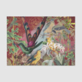 Papier Mousseline Oiseaux et verdure (Recto)