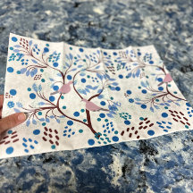 Oiseaux fauniques d'Hawaï Floral tropical abstrait