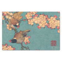 Oiseaux Fleurs Hokusai Art Japonais