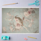 Papier Mousseline Oiseaux & Fleurs, Pastels Douces, Art Romantique (Artisanat)
