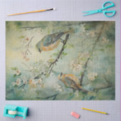 Papier Mousseline Oiseaux forestiers de printemps des terres fécales (Artisanat)