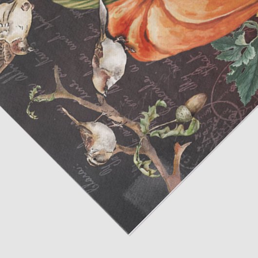 Papier Mousseline Oiseaux noirs (Détail)