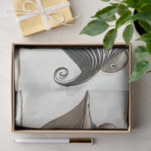 Papier Mousseline Oiseaux perchés sur une ligne de découpage (Cadeau)