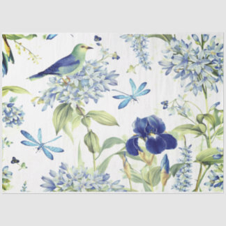 Papier Mousseline Oiseaux printaniers 