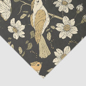 Papier Mousseline Oiseaux sauvages et fleurs Nature (Détail)
