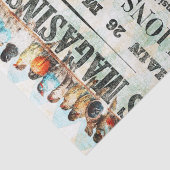 Papier Mousseline Oiseaux sur les nouvelles françaises Imprimer Papi (Détail)