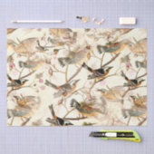 Papier Mousseline Oiseaux sur une branche (Artisanat)
