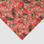 Papier Mousseline oiseaux vintages (Détail)