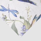 Papier Mousseline OiseauxBleus  (Détail)