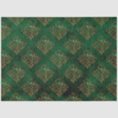 Papier Mousseline Old Gold Emerald French (Recto)