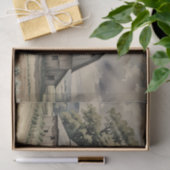 Papier Mousseline Old vintage barn (Cadeau)