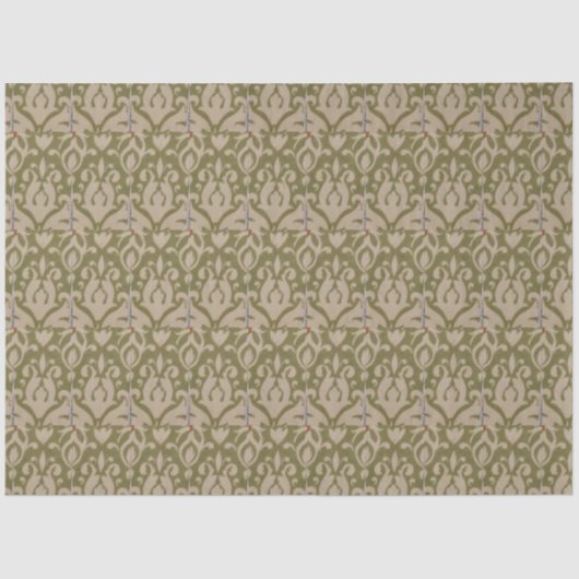 Papier Mousseline Olive Green (Recto)