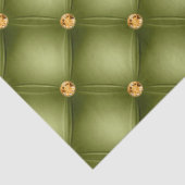 Papier Mousseline Olive Green et Gold Tufted (Détail)