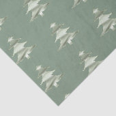Papier Mousseline Olive Pistachio Menthe Green Christmas Tree (Détail)