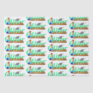 Papier Mousseline Oliver The Otter's à la plage