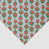 Papier Mousseline Olives rétro atomiques (Détail)