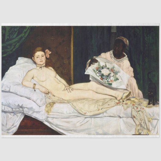 Papier Mousseline Olympia, Edouard Manet, 1863 (Recto)