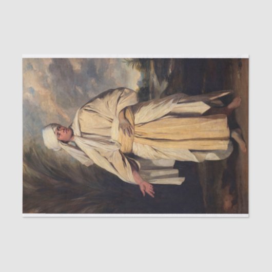 Papier Mousseline Omai des îles conviviales par Sir Joshua Reynolds (Recto)