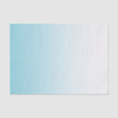 Papier Mousseline Ombre blanc bleu Aqua (Recto)