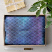 Papier Mousseline Ombre bleu chatoyant et Parties scintillant Dragon (Cadeau)