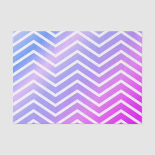 Papier Mousseline Ombre bleu pourpre rose élégant Chevron